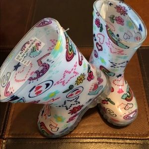 Toddler girl rain boots size 5c